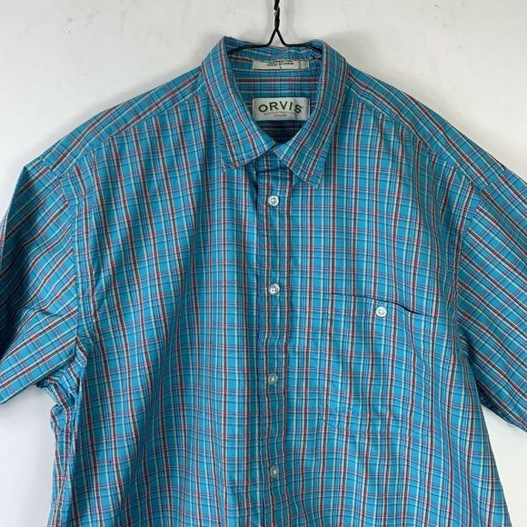 Orvis Button Shirt Men Sz Large Plaid - Picture 4 of 4